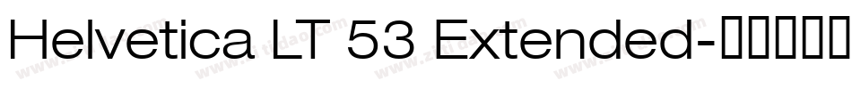 Helvetica LT 53 Extended字体转换